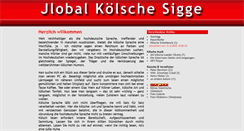 Desktop Screenshot of jlobal-koelsche-sigge.de
